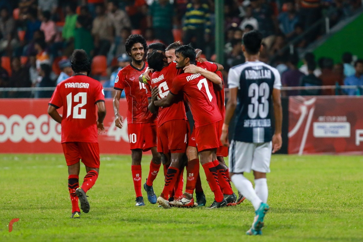 ޖެނުއަރި 30، 2018: އޭއެފްސީ ކަޕްގައި ޓީސީ ސްޕޯޓްސް ކްލަބް އަދި ސައިފް ސްޕޯޓިން ކްލަބް ބައްދަލުކުރި މެޗްގެ ތެރެއިން، މި މެޗް 3-1އިން ކާމިޔާބުކޮށްފައިވަނީ ޓީސީ ސްޕޯޓްސް ކްލަބުން