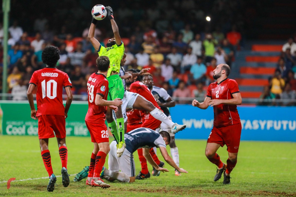 ޖެނުއަރި 30، 2018: އޭއެފްސީ ކަޕްގައި ޓީސީ ސްޕޯޓްސް ކްލަބް އަދި ސައިފް ސްޕޯޓިން ކްލަބް ބައްދަލުކުރި މެޗްގެ ތެރެއިން، މި މެޗް 3-1އިން ކާމިޔާބުކޮށްފައިވަނީ ޓީސީ ސްޕޯޓްސް ކްލަބުން