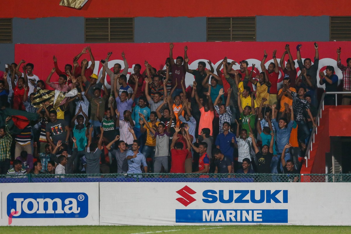 ޖެނުއަރި 30، 2018: އޭއެފްސީ ކަޕްގައި ޓީސީ ސްޕޯޓްސް ކްލަބް އަދި ސައިފް ސްޕޯޓިން ކްލަބް ބައްދަލުކުރި މެޗްގެ ތެރެއިން، މި މެޗް 3-1އިން ކާމިޔާބުކޮށްފައިވަނީ ޓީސީ ސްޕޯޓްސް ކްލަބުން