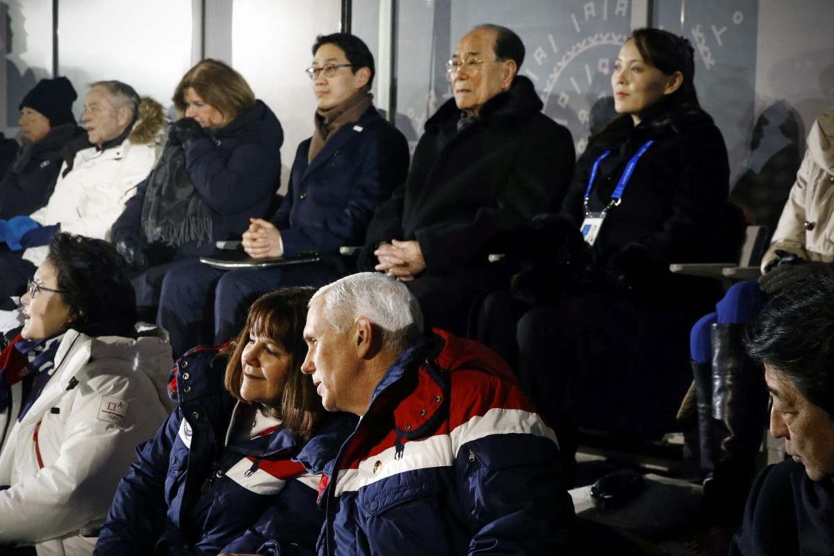 ފެބްރުއަރީ 11، 2018: ދެކުނު ކޮރިއާގައި ކުރިއައްދާަ ވިންޓާ އޮލިމްޕިކްސް 2018 ހުޅުވުމުގެ ރަސްމިއްޔާތު ކުލަގަދަކޮށް ފާހަގަކުރަނީ، މި މުބާރާތުގައި 98 ގައުމުން މި މުބާރާތުގައި ބައިވެރިވެފައިވޭ