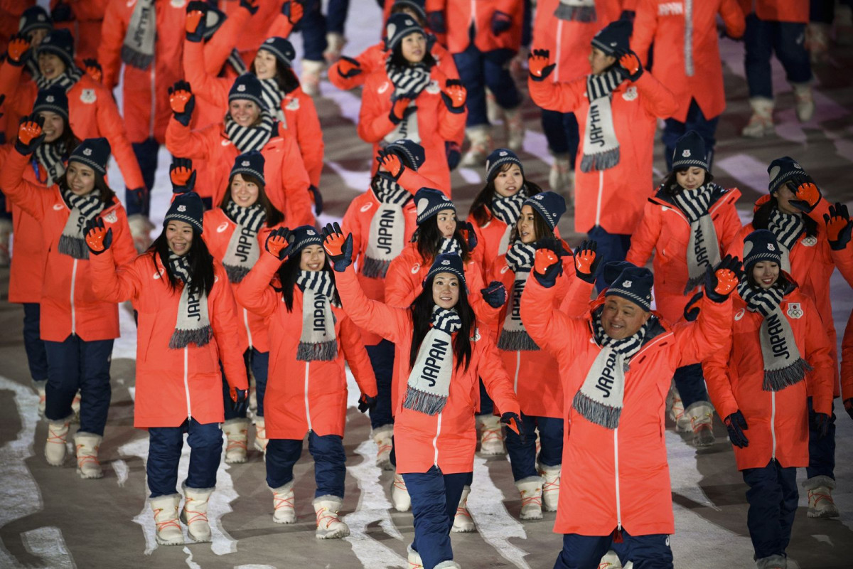 ފެބްރުއަރީ 11، 2018: ދެކުނު ކޮރިއާގައި ކުރިއައްދާަ ވިންޓާ އޮލިމްޕިކްސް 2018 ހުޅުވުމުގެ ރަސްމިއްޔާތު ކުލަގަދަކޮށް ފާހަގަކުރަނީ، މި މުބާރާތުގައި 98 ގައުމުން މި މުބާރާތުގައި ބައިވެރިވެފައިވޭ