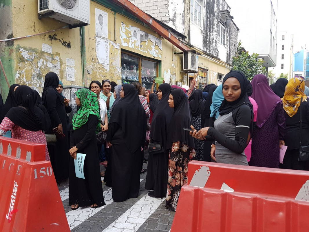 March 8, 2018: Officers of the Maldives Police Service's special operations unit were deployed to suppress a march in capital city Malé calling for gender equality today.  While organized by the opposition parties, they maintain that the rally "was not political".