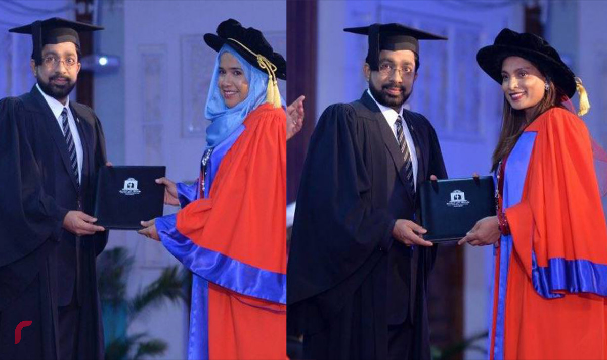 ޕީއެޗްޑީ ހާސިލް ކޮށްފައިވާ އައިޝަތު އަދި ސުނައިނާ