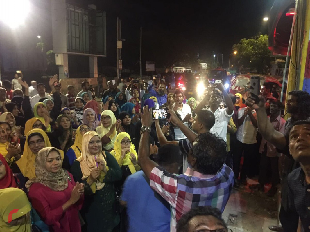 އޭޕްރިލް 7، 2018: އެމްޑީޕީގެ ބޮޑު ދިދަ ނެގުމަށް ހަރުގެ ސަރަހައްދުގައި ބޭއްވި ރަސްމިއްޔާތުގެ ތެރެއިން