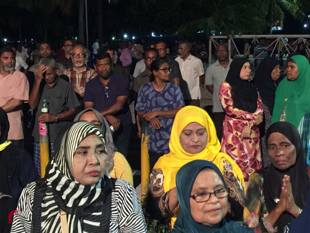އޭޕްރިލް 7، 2018: އެމްޑީޕީގެ ބޮޑު ދިދަ ނެގުމަށް ހަރުގެ ސަރަހައްދުގައި ބޭއްވި ރަސްމިއްޔާތުގެ ތެރެއިން