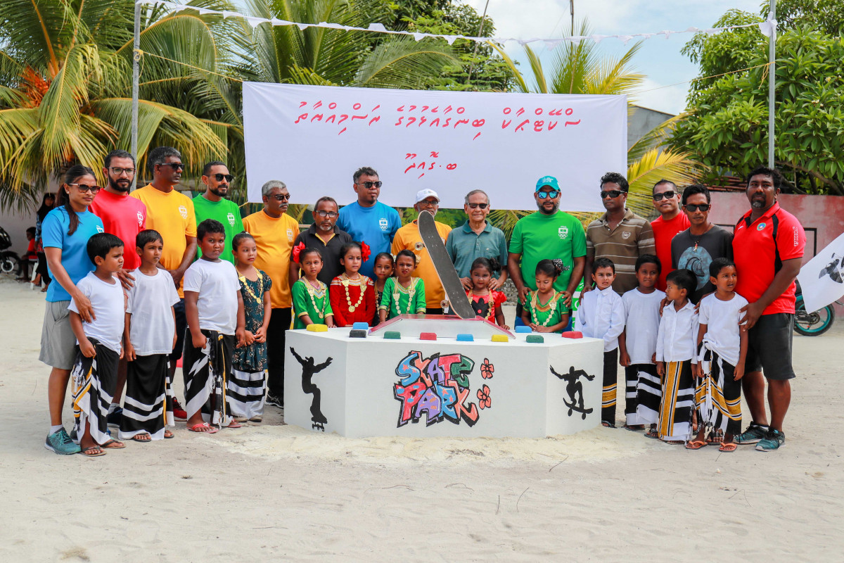 ގޮއިދޫގައި އޮލިމްޕިކް ކޮމިޓީއިން އެޅުމަށް ނިންމާފައިވާ ސްކޭޓް ޕާކްގެ ބިންގާ ވަނީ އަޅާފައި