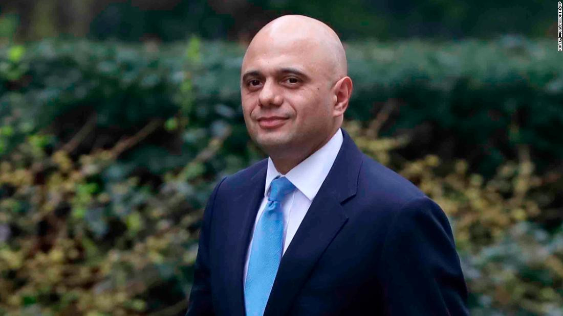 އިނގިރޭސި ދާޚިލީ ވަޒީރު ކަމަށް އަލަށް އައްޔަންކުރެއްވި ޖާވިދު