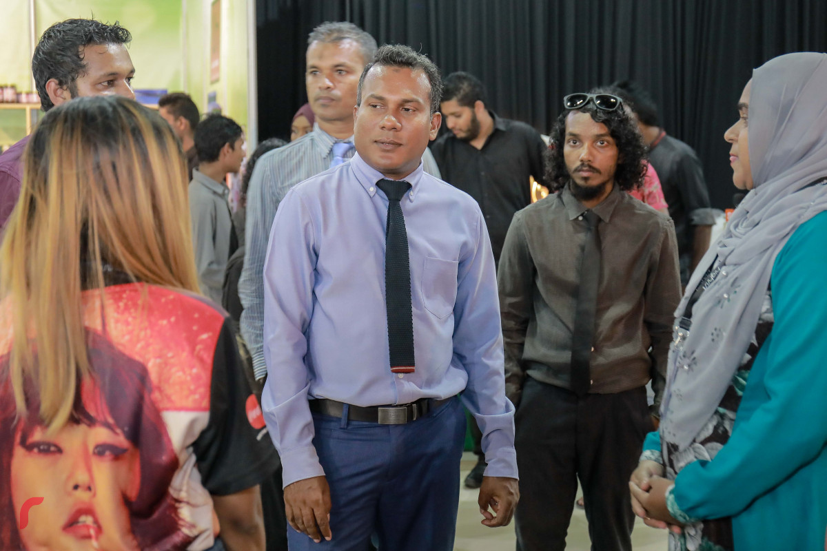 މެއި 3، 2018: ހައިރައިޒް އިން އިންތިޒާމްކޮށްގެން ކުރިއަށްގެންދާ ފުޑް އެންޑް ބެވަރޭޖެސް ޝޯ ( އެފް އެންޑް ބީ ) ޝޯވ ގެ ތެރެއިން. މި އިވެންޓްގައި 15 ކުންފުނިން ވަނީ ބައިވެރިވެފައި-- ފޮޓޯ: މުހައްމަދު ޝަރުހާން