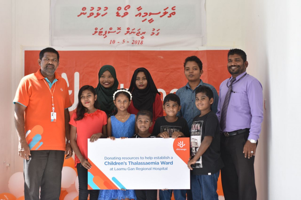 ދިރާގުން ކުޑަކުދިންގެ ދުވަސް ފާހަގަކުރުމަށް ލ. ގަން ހޮސްޕިޓަލުގައި ތެލެސީމިއާ ވޯޑެއް ޤާއިމުކުރަން ވި އެހީ ކުޑަކުދިންނާއި ހަވާލުކުރަނީ