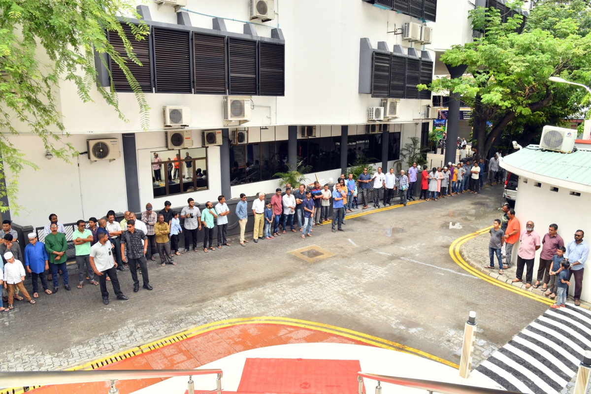 މެއި 18، 2018: 1200 މީހުންގެ ޖާގައިގެ ޒިޔާރަތް މިސްކިތް ހުޅުވުމުގެ ރަސްމިއްޔާތު: މި މިސްކިތް ހަދާފައި ވަނީ ޔުނިވާސަލް އެންޓަޕްރައިޒަސްއިން -- ފޮޓޯ: ރައީސް އޮފިސް