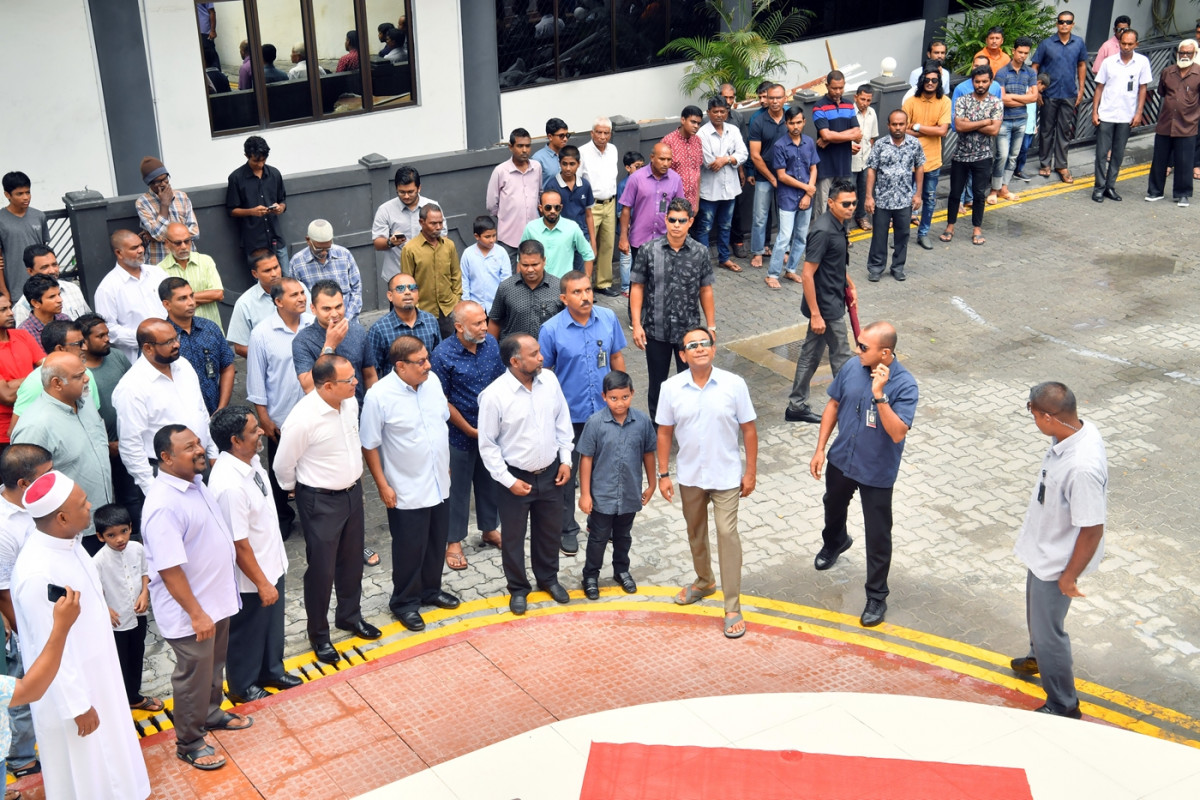 މެއި 18، 2018: 1200 މީހުންގެ ޖާގައިގެ ޒިޔާރަތް މިސްކިތް ހުޅުވުމުގެ ރަސްމިއްޔާތު: މި މިސްކިތް ހަދާފައި ވަނީ ޔުނިވާސަލް އެންޓަޕްރައިޒަސްއިން -- ފޮޓޯ: ރައީސް އޮފިސް