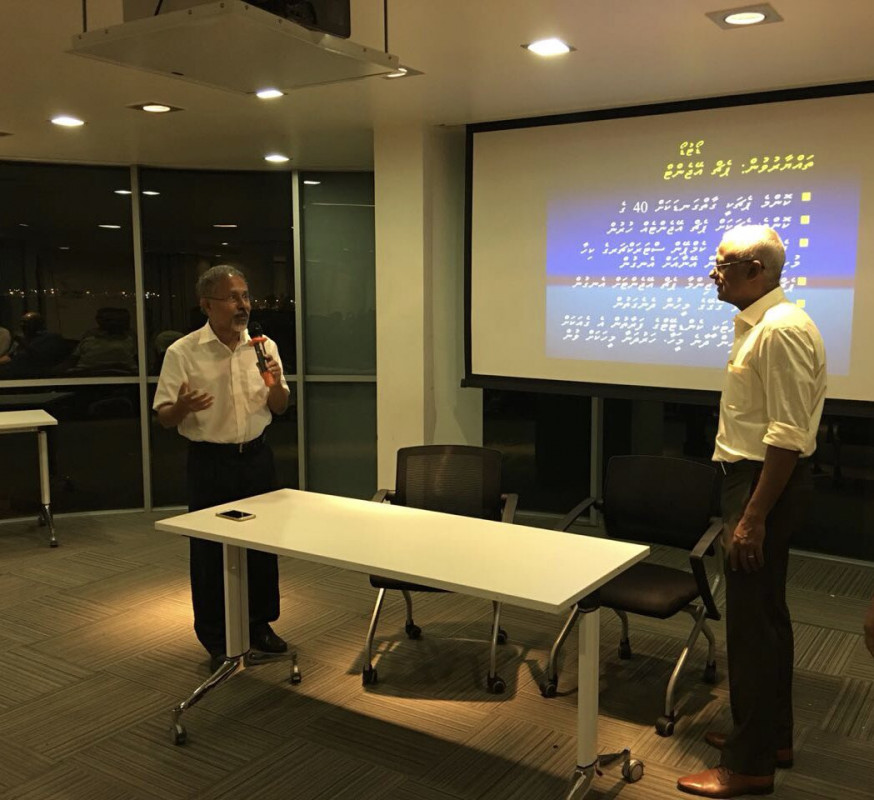 2018 ވަނަ އަހަރުގެ ރިޔާސީ އިންތިހާބަށް އެމްޑީޕީގެ ފަރާތުން މާލޭގައި ހަރަކާތްތެރިވާނެ އެ ޕާޓީގެ ކެމްޕެއިން އޭޖެންޓުން ތަމްރީން ކުރުމަށް ބޭއްވި ހަރަކާތުގެ ތެރެއިން 2013 ވަނަ އަހަރުގެ ރިޔާސީ އިންތިހާބުގައި ވާދަކުރެއްވި އެޕާޓީގެ ރިޔާސީ ކެންޑިޑޭޓްގެ ރަނިންމޭޓް ޑރ. މުސްތަފާ ލުތުފީ ވާހަަކަ ދައްކަވަނީއެވެ.