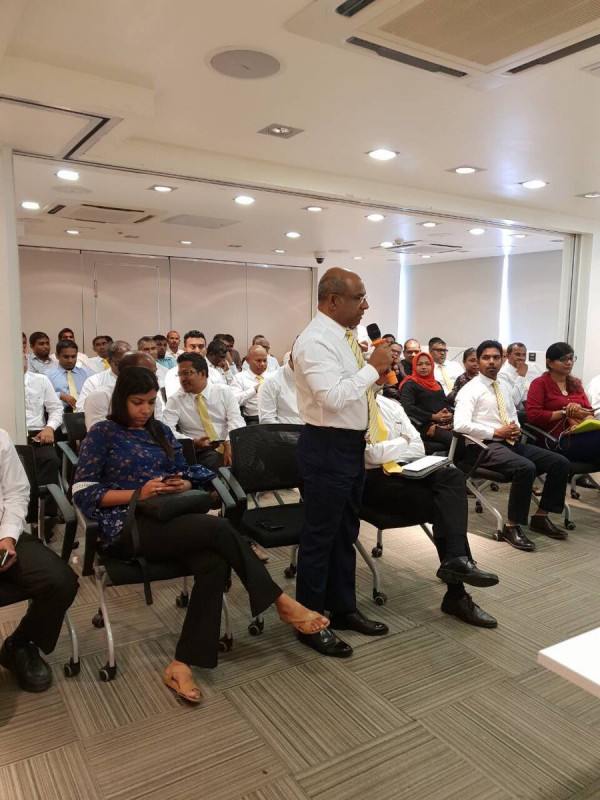 އެމްޑީޕީ އިން އެންމެ ފަހުން ބޭއްވި ޤައުމީ މަޖިލީހުގެ ޖަލްސާގައި ޝާހިދު ވާހަކަ ދައްކަވަނީ