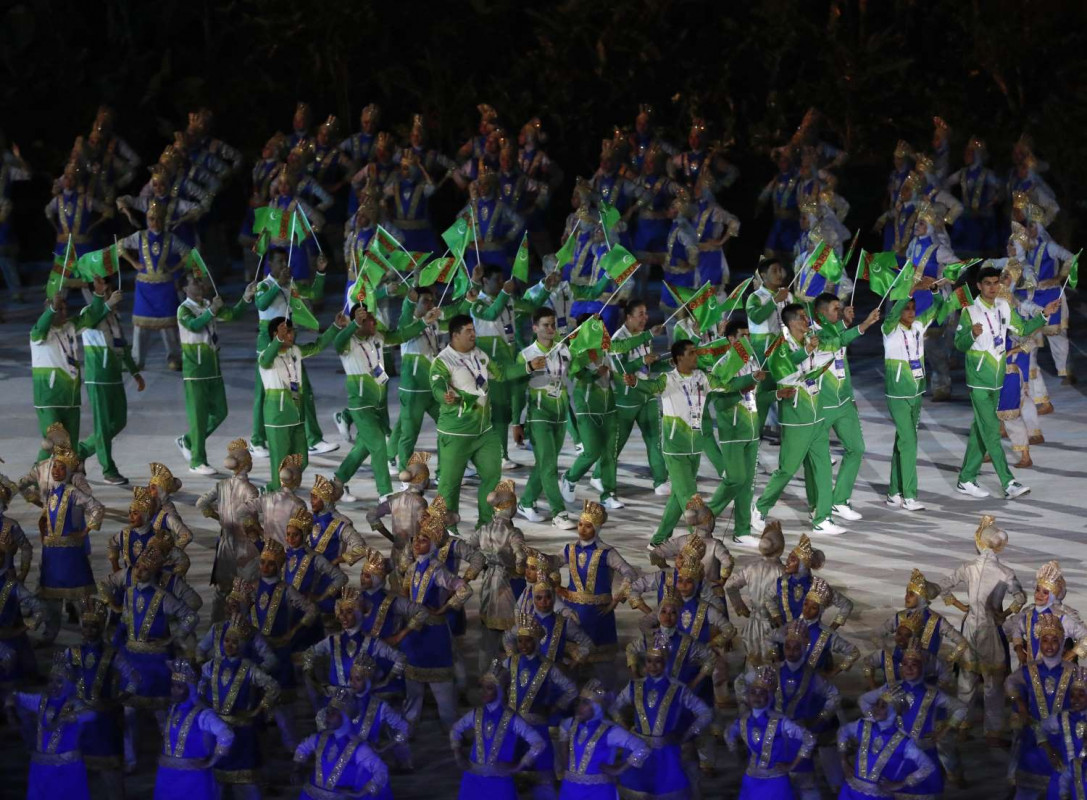 އޯގަސްޓް 18، 2018: އިންޑޮނީޝިއާ- އޯގަސްޓް 18 އިން ސެޕްޓެމްބަރު 2 އަށް އިންޑޮނީޝިއާގެ ޖަކާޓާ އަދި ޕެލެމްބަންގްގައި ކުރިއަށްދާ އޭޝިއަން ގޭމްސްގެ ހުޅުވުމުގެ ރަސްމިއްޔާތުގައި ތުރުކުމެނިސްތާންގެ ޓީމް ބައިވެރިވަނީ، މި އަހަރުގެ އޭޝިއަން ގޭމްސްގައި 45 ގައުމުން 40 ތަފާތު ކުޅިވަރެއްގައި ބައިވެރިވާނެއެވެ.