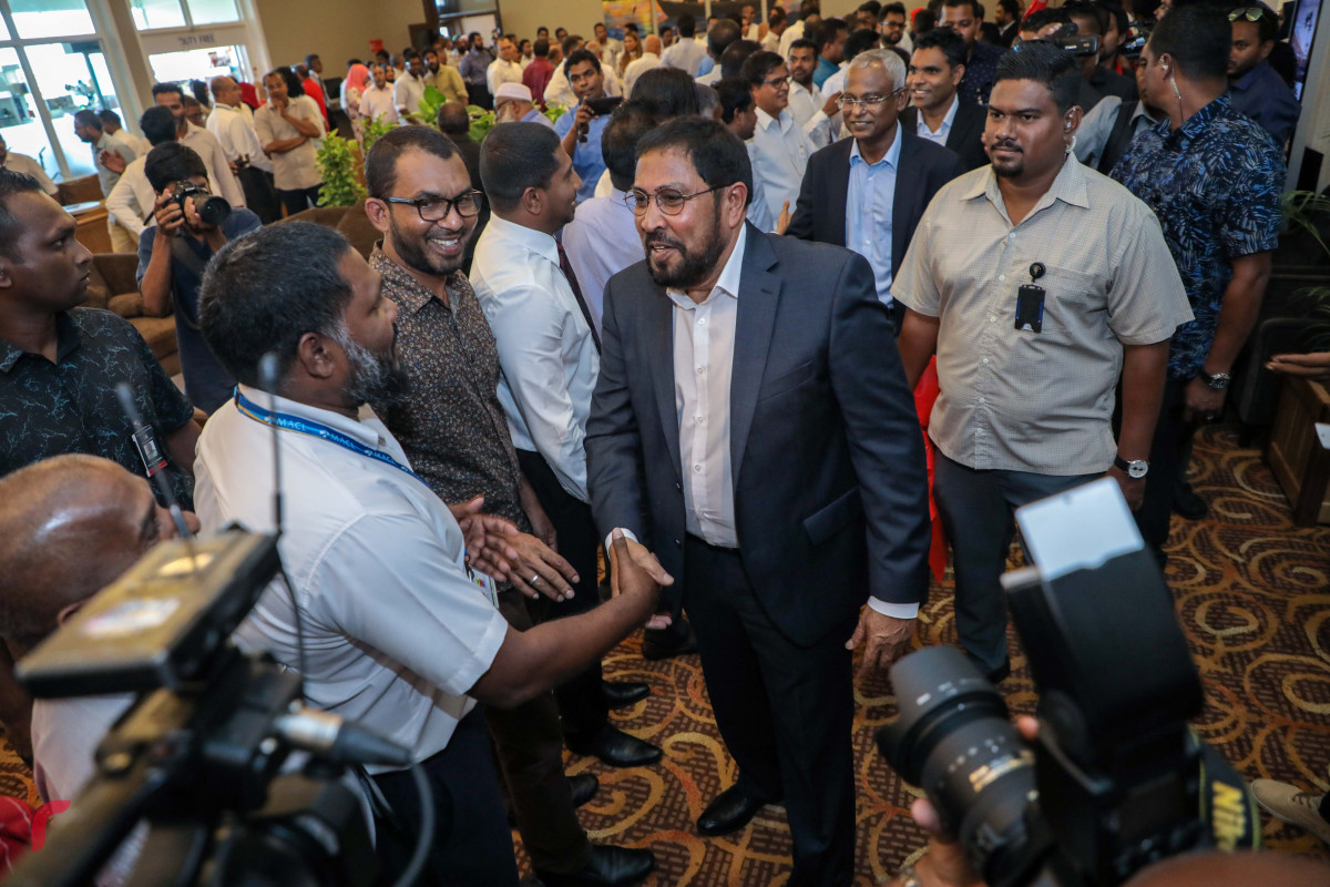 ޖުމްހޫރީ ޕާޓީގެ ބާނީ، ޤާސިމް އިބްރާހިމް މާލެ ވަޑައިގަތުން