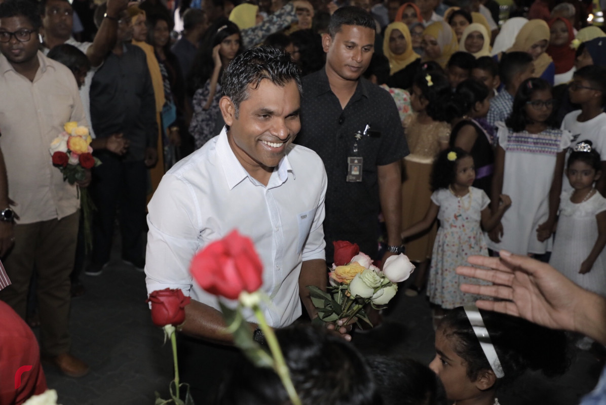 އޮކްޓޫބަރު 27، 2018: ރިޔާސީ އިންތިޚާބުގައި ގުޅިފައިވާ ޕާޓީތަކަށް ލިބުނު ކާމިޔާބީ ފާހަގަކުރަން މާފަންނު އުތުރު ރައްޔިތުންނާއިއެކު ކުރިއަށްގެންދިޔަ ހަރަކާތުގެ ތެރެއިން. މި ހަރަކާތުގައި ކޯލިޝަންއަށް ސަޕޯޓްކުރާ ގިނަ އަދަދެއްގެ ފަރާތްތަކުން ވަނީ ބައިވެރިވެފައި -- ފޮޓޯ: މުހައްމަދު ޝަރުހާން / ރާއްޖެ އެމްވީ