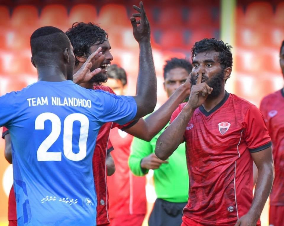 ދިރާގު ދިވެހި ލީގުގައި ދަގަނޑޭ ލަނޑެއް ޖެހުމަށްފަހު އުފާފާޅުކުރަނީ