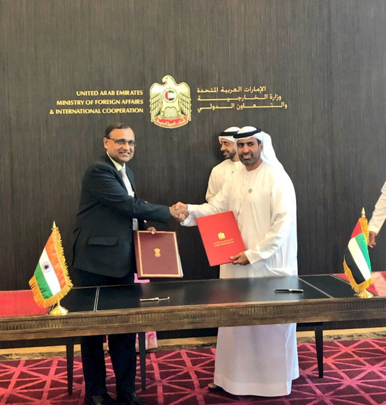 އިންޑިއާ އާއި ދުބާއީގެ އެގްރީމަންޓްގައި ސޮއިކުރުމުގެ ރަސްމިއްޔާތުގެ ތެރެއިން