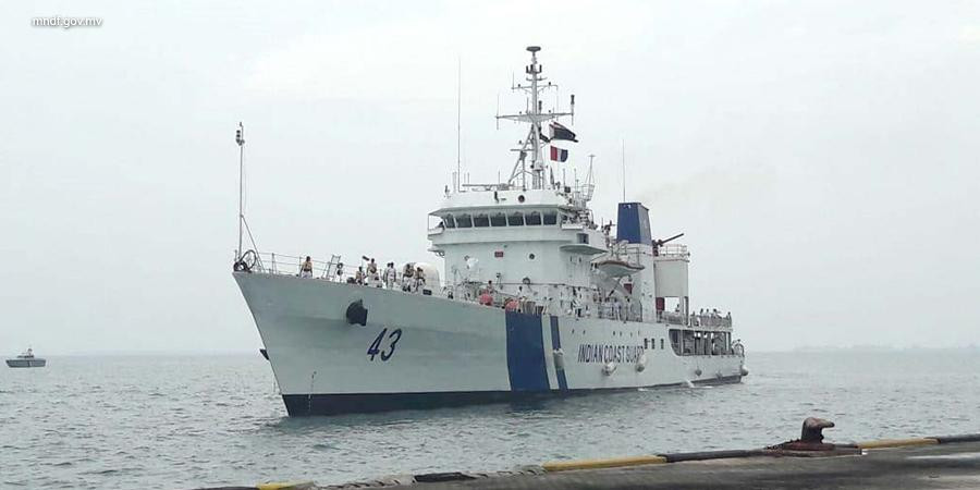 India's ICGS Samarth arrives in Maldives for joint surveillance patrol