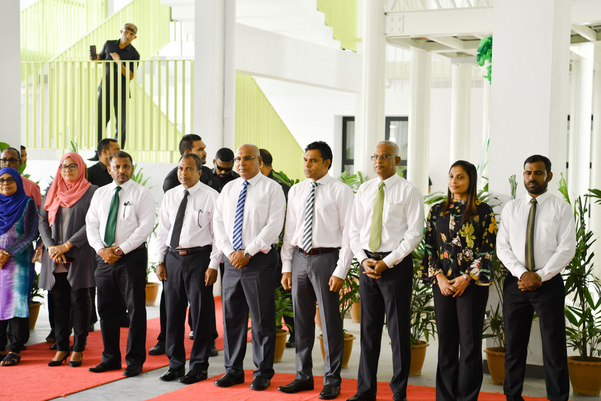 ޖެނުއަރީ 13، 2019: ހުޅުމާލޭގައި ހަދާފައިވާ ހުރަވީ ސްކޫލް ހުޅުވުމުގެ ރަސްމިއްޔާތުގެ ތެރެއިން