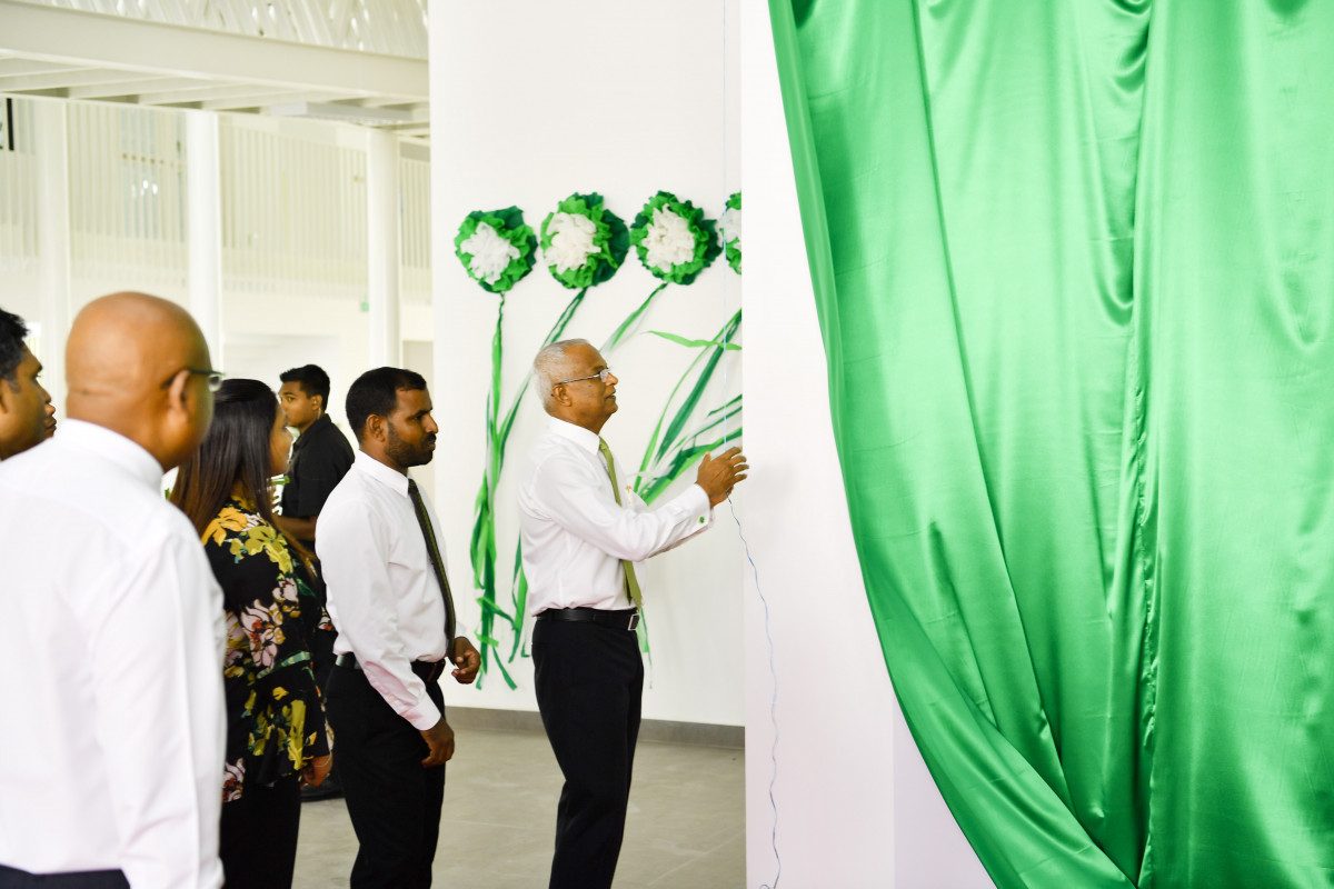 ޖެނުއަރީ 13، 2019: ހުޅުމާލޭގައި ހަދާފައިވާ ހުރަވީ ސްކޫލް ހުޅުވުމުގެ ރަސްމިއްޔާތުގެ ތެރެއިން