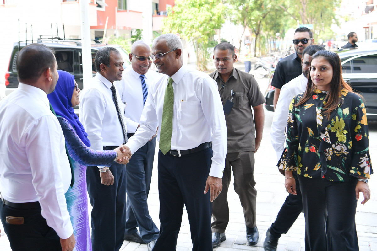 ޖެނުއަރީ 13، 2019: ހުޅުމާލޭގައި ހަދާފައިވާ ހުރަވީ ސްކޫލް ހުޅުވުމުގެ ރަސްމިއްޔާތުގެ ތެރެއިން