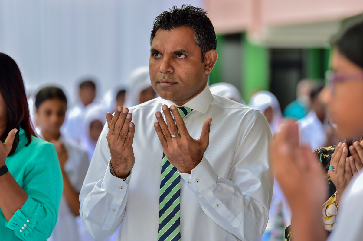 ޖެނުއަރީ 13، 2019: ސްކޫލް ދަރިވަރުންނަށް ހިލޭ ނާސްތާ ދިނުމުގެ ޕްރޮގްރާމް ފެށުމަށްޓަކައި އަމީނިއްޔާ ސްކޫލުގައި ބޭއްވި ރަސްމިއްޔާތުގެ ތެރެއިން