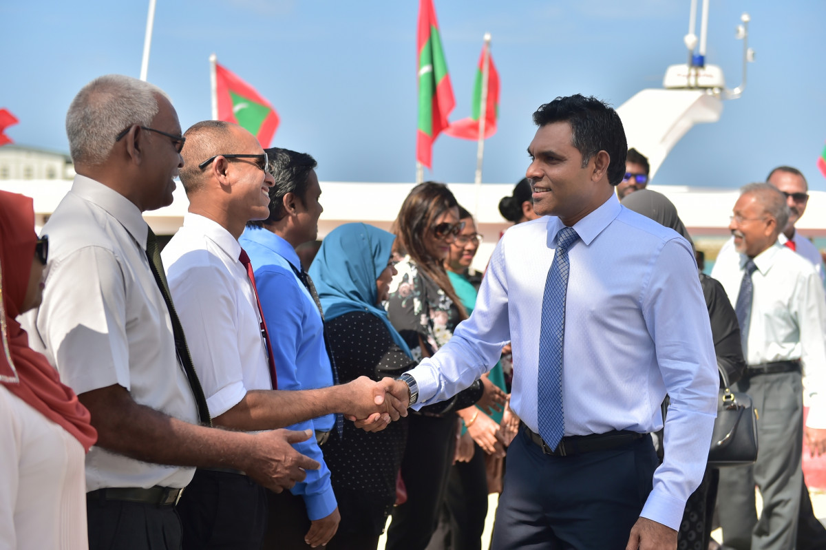 ރައީސުލްޖުމްހޫރިއްޔާގެ ނައިބު ފައިޞަލް ނަސީމް ހިންމަފުއްޓަށް ޒިޔާރަތްކުރެއްވުން -- ފޮޓޯ: ރައީސް އޮފީސް