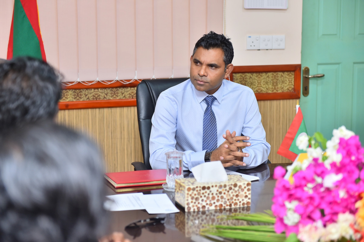 ރައީސުލްޖުމްހޫރިއްޔާގެ ނައިބު ފައިޞަލް ނަސީމް ހިންމަފުއްޓަށް ޒިޔާރަތްކުރެއްވުން -- ފޮޓޯ: ރައީސް އޮފީސް