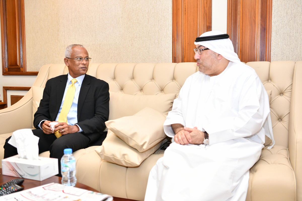 ރަސްމީ ދަތުރުފުޅެއްގައި ރައީސް ސޯލިހް ޔޫ.އޭ.އީއަށް ވަޑައިގެންނެވުން -- ފޮޓޯ: ރާއްޖެ.އެމްވީ