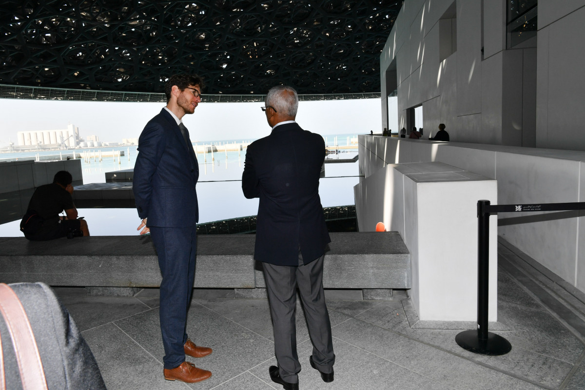 ރައީސުލްޖުމްހޫރިއްޔާ އަބޫދާބީގެ ލޫވްރ މިއުޒިއަމް ބައްލަވާލެއްވުން -- ފޮޓޯ: ރައީސް އޮފީސް