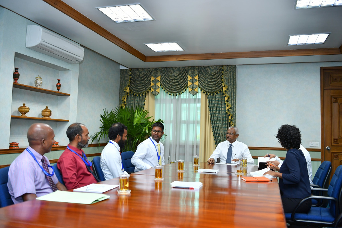 ރައީސުލްޖުމްހޫރިއްޔާ އިބްރާހީމް މުޙައްމަދު ޞާލިޙު ގުޅީ ކައުންސިލްގެ މެންބަރުންނާއި ބައްދަލުކުރެއްވުން