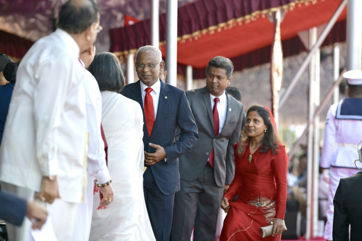 ސްރީލަންކާގެ 71 ވަނަ މިނިވަން ދުވަސް ފާހަގަކުރުމުގެ ރަސްމިއްޔާތު ރާއްޖޭގެ ރައީސުލްޖުމްހޫރިއްޔާ ޝަރަފުވެރިކޮށްދެއްވުން -- ފޮޓޯ: ރައީސް އޮފީސް