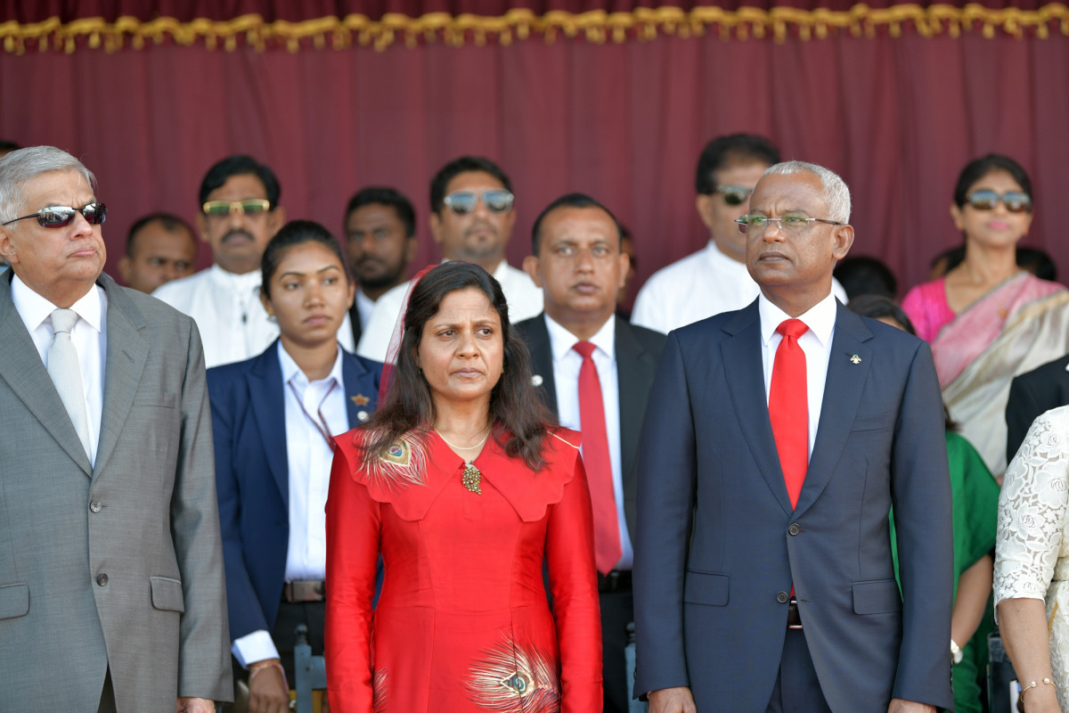 ސްރީލަންކާގެ 71 ވަނަ މިނިވަން ދުވަސް ފާހަގަކުރުމުގެ ރަސްމިއްޔާތު ރާއްޖޭގެ ރައީސުލްޖުމްހޫރިއްޔާ ޝަރަފުވެރިކޮށްދެއްވުން -- ފޮޓޯ: ރައީސް އޮފީސް