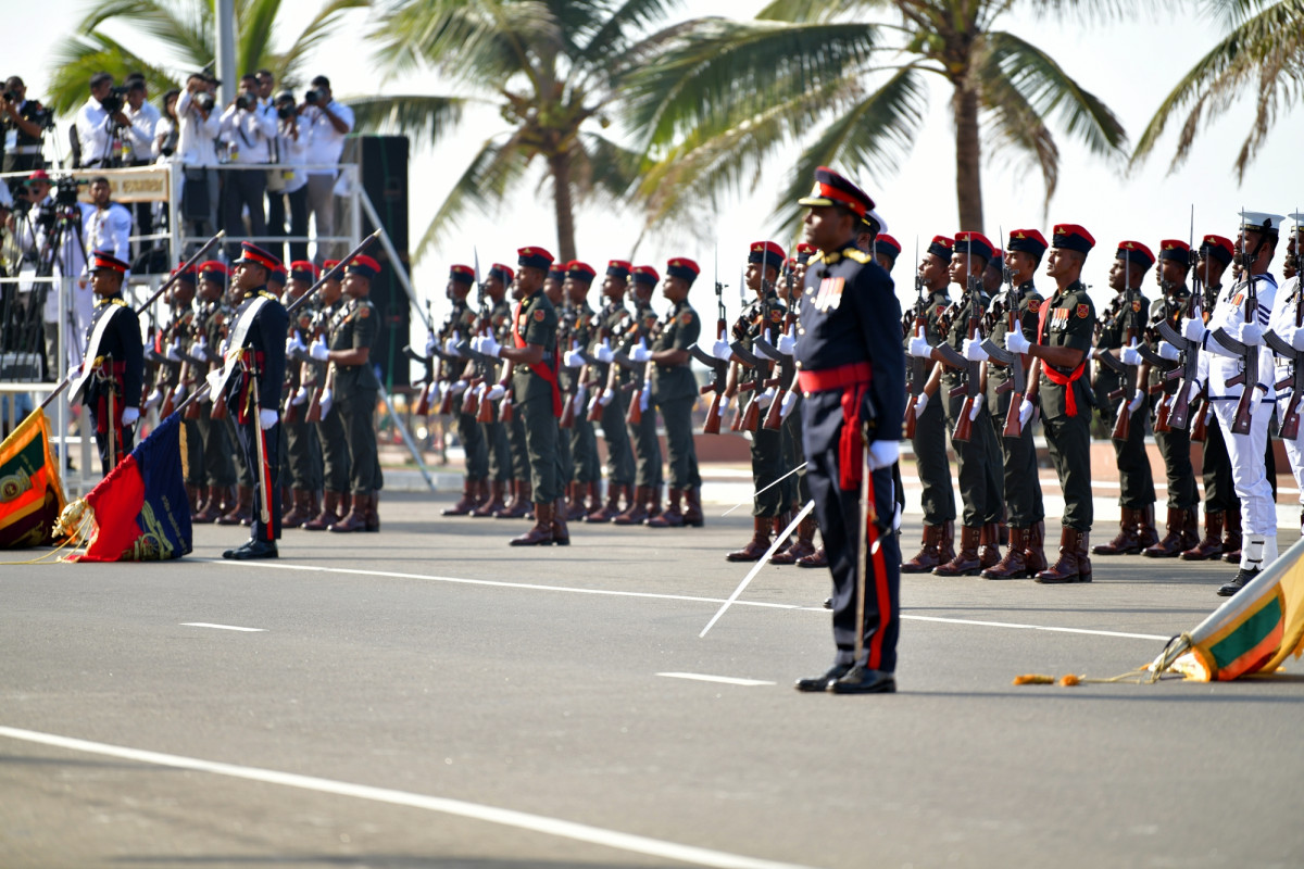 ސްރީލަންކާގެ 71 ވަނަ މިނިވަން ދުވަސް ފާހަގަކުރުމުގެ ރަސްމިއްޔާތު ރާއްޖޭގެ ރައީސުލްޖުމްހޫރިއްޔާ ޝަރަފުވެރިކޮށްދެއްވުން -- ފޮޓޯ: ރައީސް އޮފީސް