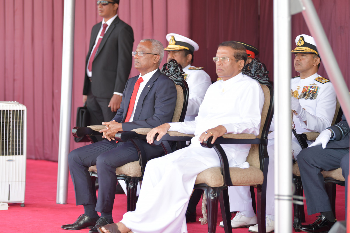 ސްރީލަންކާގެ 71 ވަނަ މިނިވަން ދުވަސް ފާހަގަކުރުމުގެ ރަސްމިއްޔާތު ރާއްޖޭގެ ރައީސުލްޖުމްހޫރިއްޔާ ޝަރަފުވެރިކޮށްދެއްވުން -- ފޮޓޯ: ރައީސް އޮފީސް