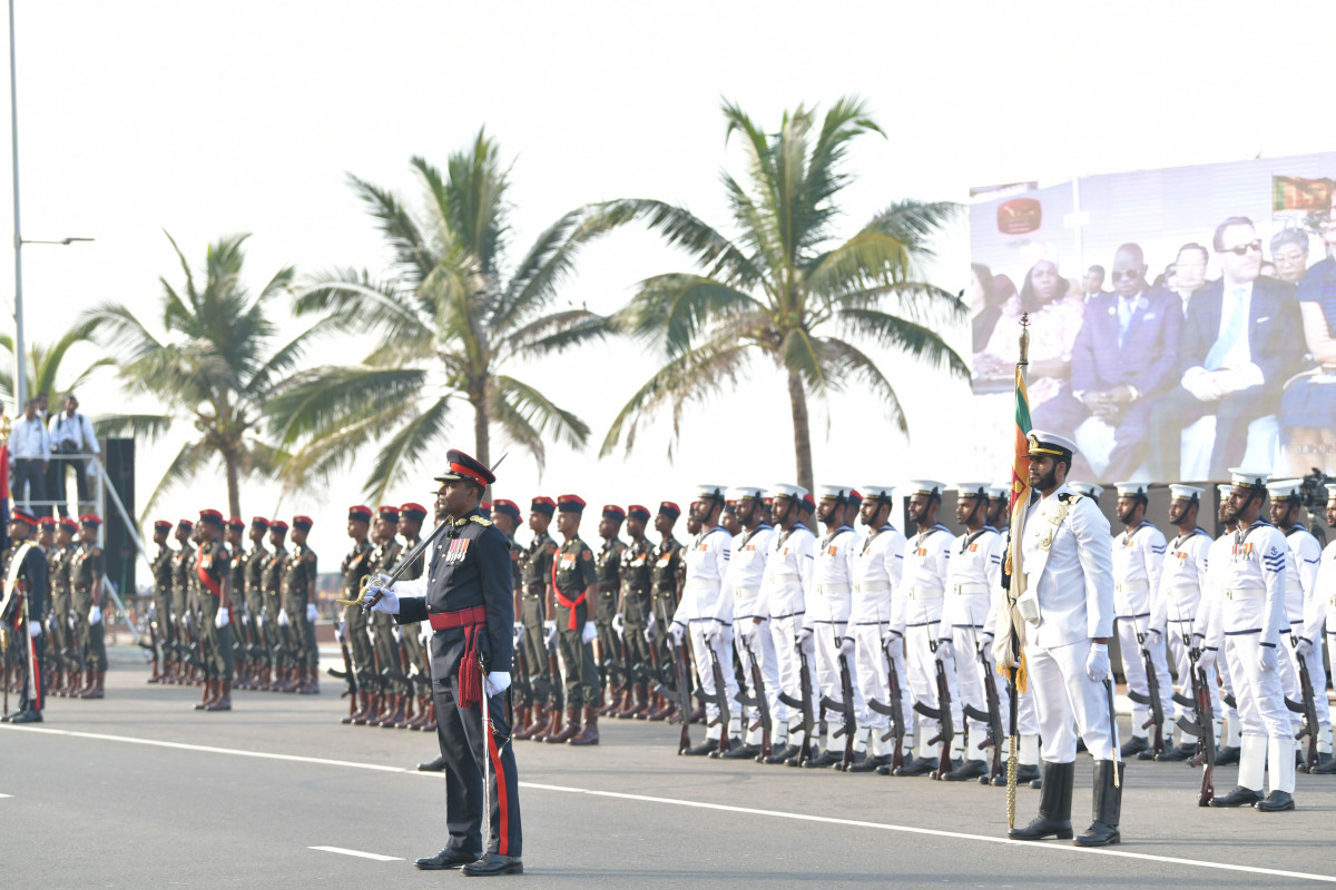 ސްރީލަންކާގެ 71 ވަނަ މިނިވަން ދުވަސް ފާހަގަކުރުމުގެ ރަސްމިއްޔާތު ރާއްޖޭގެ ރައީސުލްޖުމްހޫރިއްޔާ ޝަރަފުވެރިކޮށްދެއްވުން -- ފޮޓޯ: ރައީސް އޮފީސް