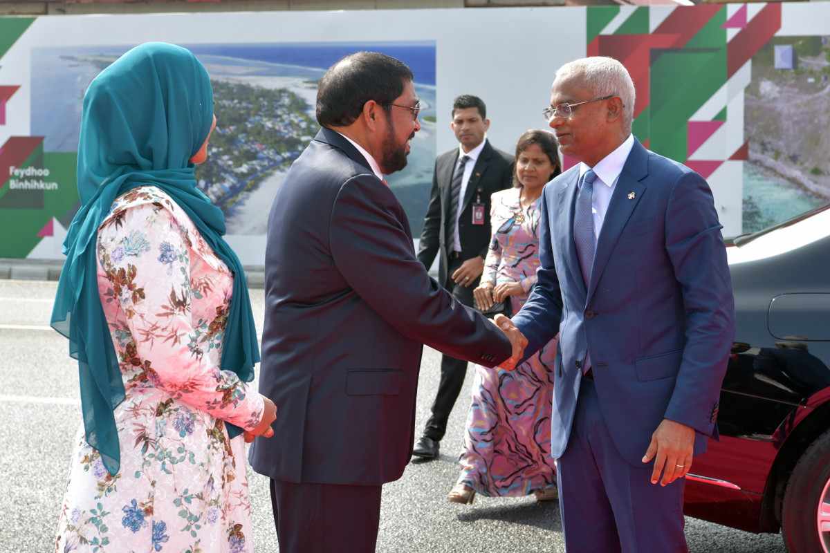 ފެބްރުއަރީ 7، 2019: ރައީސް ސޯލިހްގެ ފުރަތަމަ ރިޔާސީ ބަޔާން ހުށަހެޅުއްވުން ދަރުބާރުގޭގައި ބޭއްވި ރައްޔިތުންގެ މަޖިލީހުގެ ޖަލްސާގެ ތެރެއިން