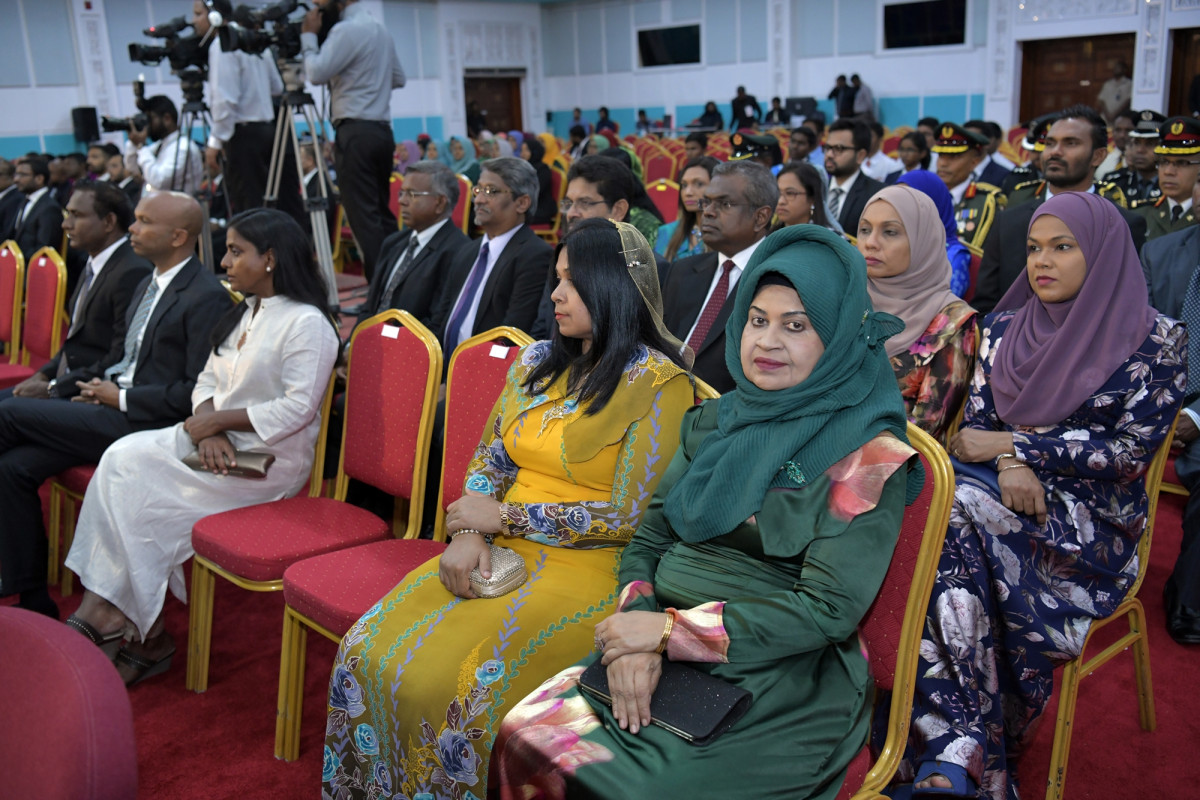 ފެބްރުއަރީ 7، 2019: ރައީސް ސޯލިހްގެ ފުރަތަމަ ރިޔާސީ ބަޔާން ހުށަހެޅުއްވުން ދަރުބާރުގޭގައި ބޭއްވި ރައްޔިތުންގެ މަޖިލީހުގެ ޖަލްސާގެ ތެރެއިން