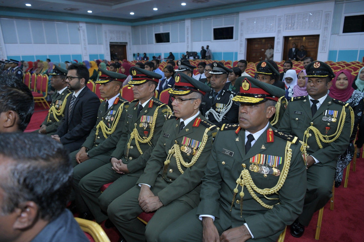 ފެބްރުއަރީ 7، 2019: ރައީސް ސޯލިހްގެ ފުރަތަމަ ރިޔާސީ ބަޔާން ހުށަހެޅުއްވުން ދަރުބާރުގޭގައި ބޭއްވި ރައްޔިތުންގެ މަޖިލީހުގެ ޖަލްސާގެ ތެރެއިން