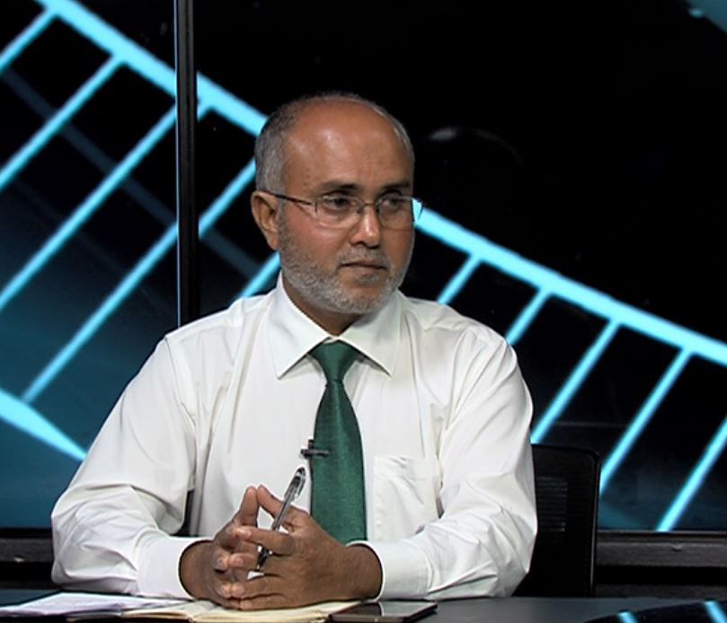 ހައުސިންގް އެންޑް އަރބަން ޑިވެލޮޕމަންޓްގެ ސްޓޭޓް މިނިސްޓަރު އަހްމަދު ނަޝީދު ރާއްޖެޓީވީގެ ފަލަސުރުހީގައި