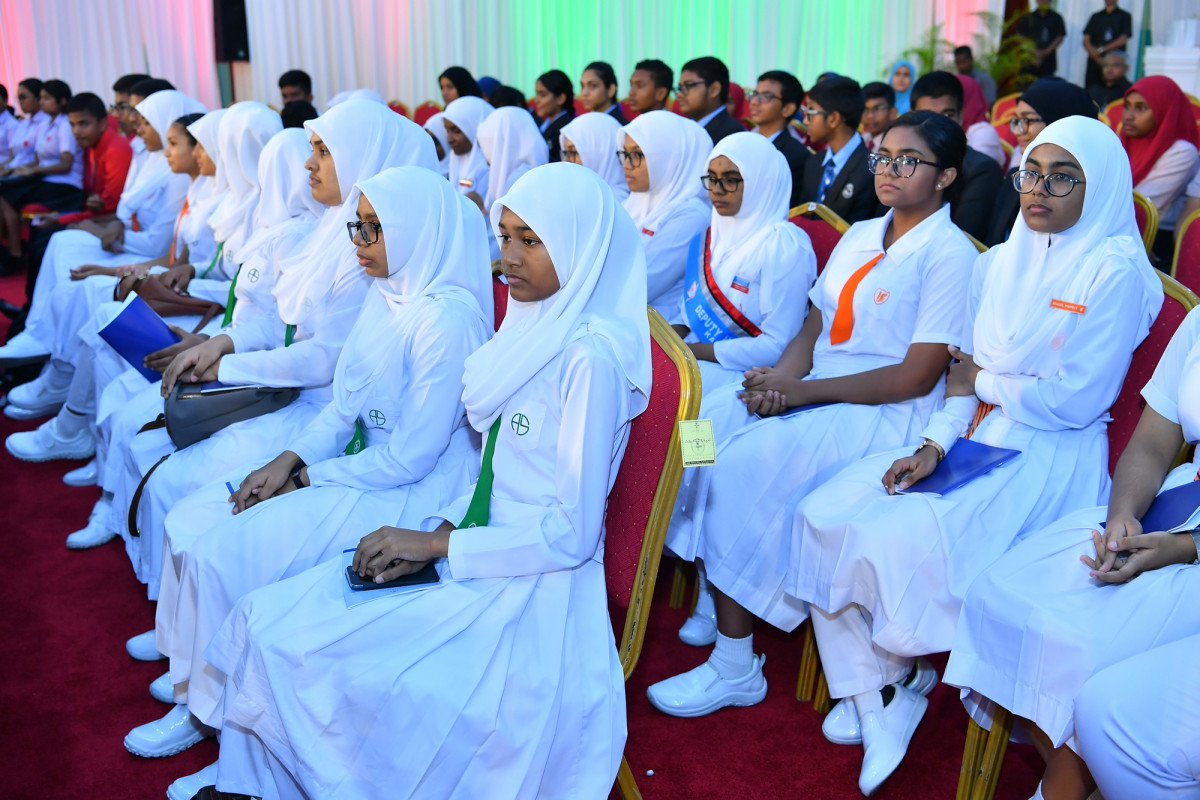 ފެބްރުއަރީ 21، 2019: ބައިނަލްއަޤްވާމީ މާދަރީ ބަހުގެ ދުވަސް ފާހަގަކުރުމަށް ދަރުބާރުގޭގައި ބޭއްވި ޖަލްސާގެ ތެރެއިން