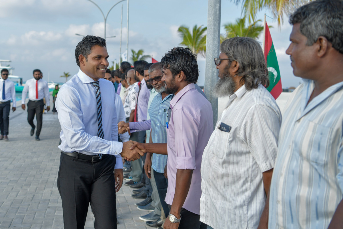 ފެބްރުއަރީ 27، 2019: ރައީސުލްޖުމްހޫރިއްޔާގެ ނައިބު ފައިސަލް ނަސީމް ކ. ގާފަރަށް ކުރެއްވި ޒިޔާރަތުގެ ތެރެއިން