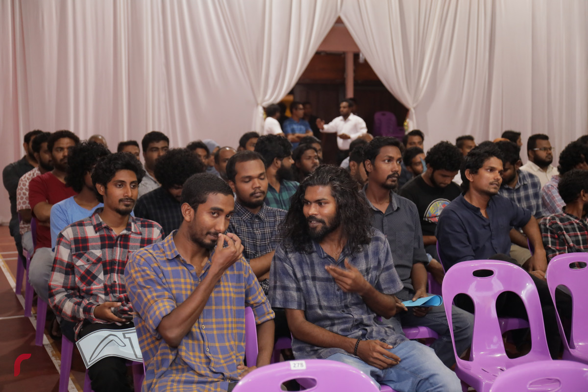 09 މާރިޗް 2019 --ހއ.ހޯރަފުށީ ދާއިރާއަށް ވާދަކުރައްވާ އެމްޑީޕީ ކެންޑިޑޭޓް އަހްމަދު ސަލީމްގެ ކެމްޕެއިން ޖަލްސާގެ ތެރެއިން.-- ފޮޓޯ: ރާއްޖެ.އެމްވީ