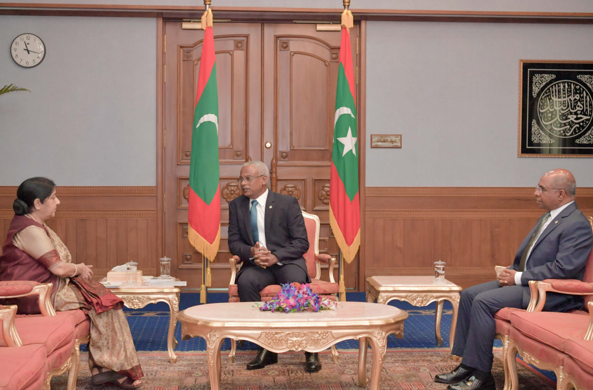 18 މާރިޗް 2019 -- މި ބައްދަލު ކުރެއްވުމުގައި ރާއްޖޭގެ ފޮރިން މިނިސްޓަރ ޑރ. އަބްދުﷲ ޝާހިދު ބައިވެރިވެވަޑައިގަތެވެ -- ފޮޓޯ: ރައީސް އޮފީސް