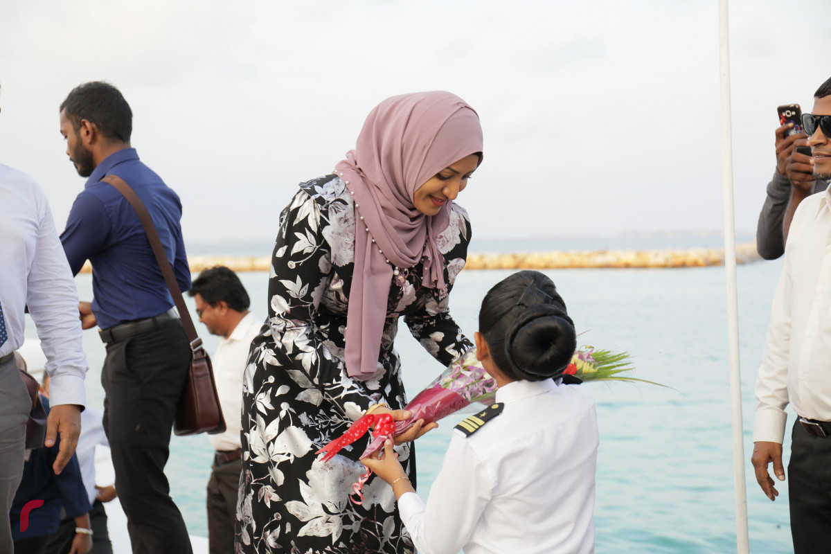 ޓްރާންސްފޯޓް މިނިސްޓަރު ހޯރަފުއްޓަށް ވަޑައިގަތުން- ފޮޓޯ: ރާއްޖެ.އެމްވީ