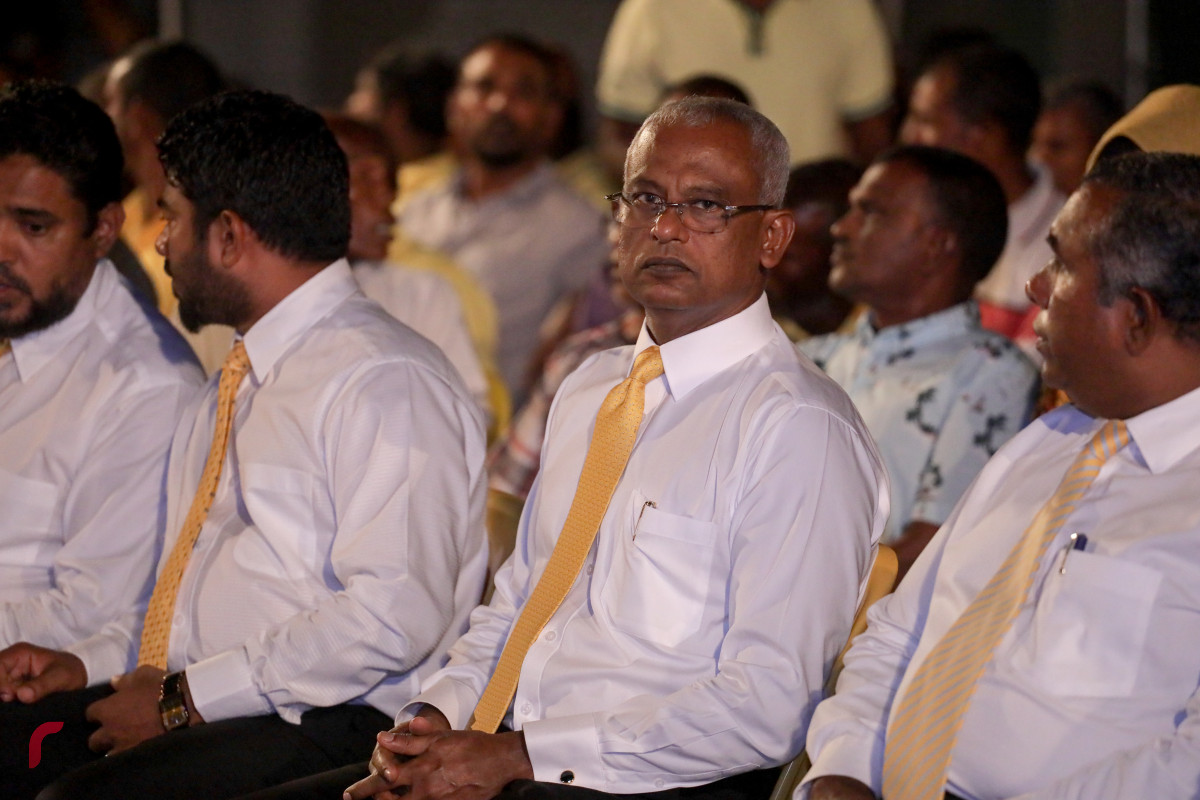 31 މާރިޗް 2019 --ދިއްދޫގައި ބޭއްވި އެޖެންޑާ 19 ޖަލްސާ ގެ ތެރެއިން، މި ޖަލްސާގައި ރައީސުލް ޖުމްހޫރިއްޔާ ވަނީ ބައިވެރިވެ ވަޑައިގަންނަވާފައި -- ފޮޓޯ: ރާއްޖެ.އެމްވީ