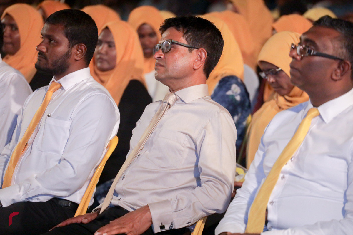 31 މާރިޗް 2019 --ދިއްދޫގައި ބޭއްވި އެޖެންޑާ 19 ޖަލްސާ ގެ ތެރެއިން، ހޯރަފުށި ދާއިރާގެ ކެންޑިޑޭޓް އަހްމަދު ސަލީމް -- ފޮޓޯ: ރާއްޖެ.އެމްވީ