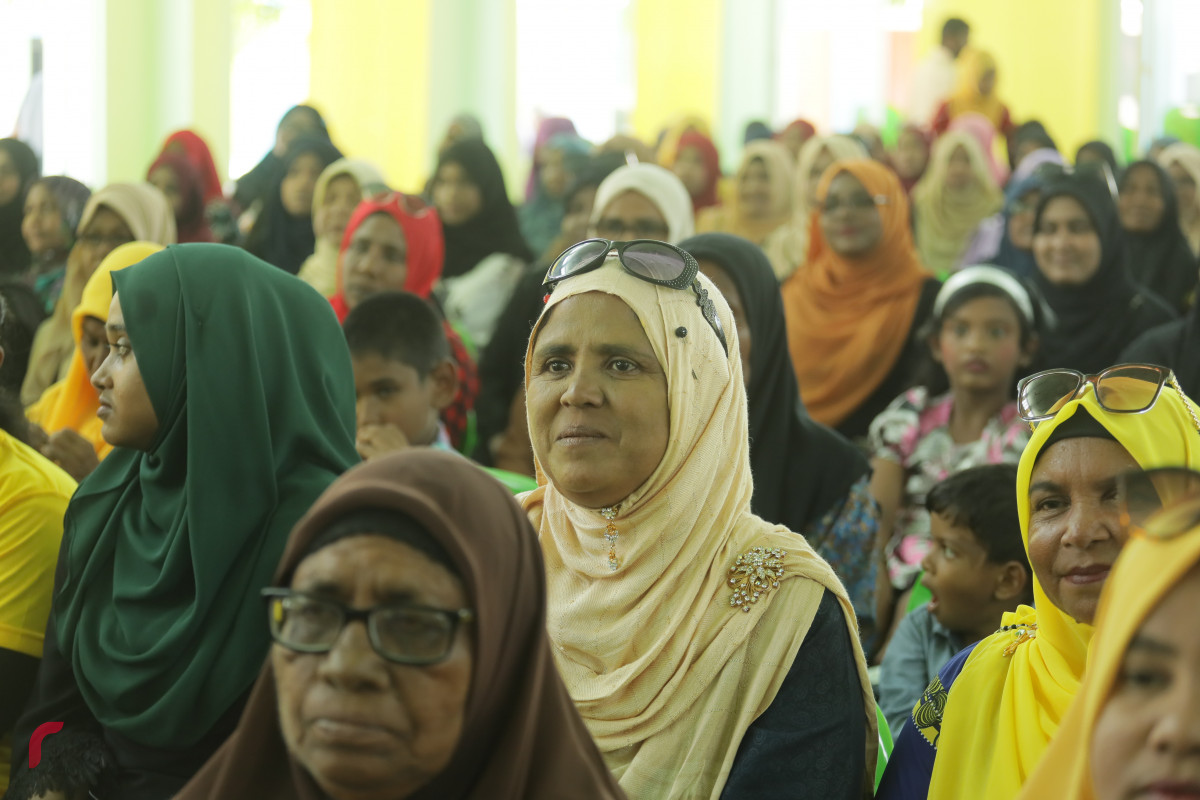 31 މާރިޗް 2019 -- ރައީސުލް ޖުމްހޫރިއްޔާ ހޯރަފުއްޓަށް ވަޑައިގަތުން، ހޯރަފުށީގައި ބޭއްވި ޖަލްސާގެ ތެރެއިން- ފޮޓޯ: ރާއްޖެ.އެމްވީ