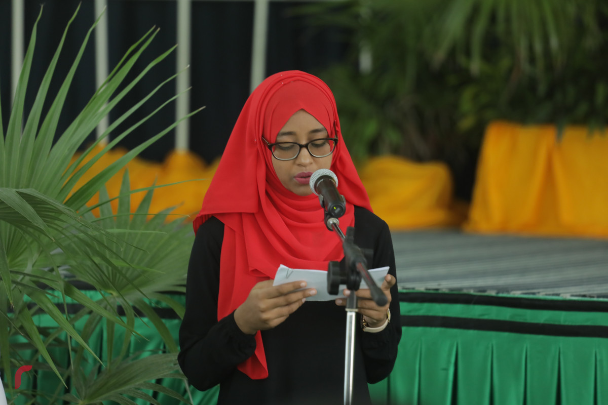 31 މާރިޗް 2019 -- ރައީސުލް ޖުމްހޫރިއްޔާ ހޯރަފުއްޓަށް ވަޑައިގަތުން، ހޯރަފުށީގައި ބޭއްވި ޖަލްސާގެ ތެރެއިން- ފޮޓޯ: ރާއްޖެ.އެމްވީ